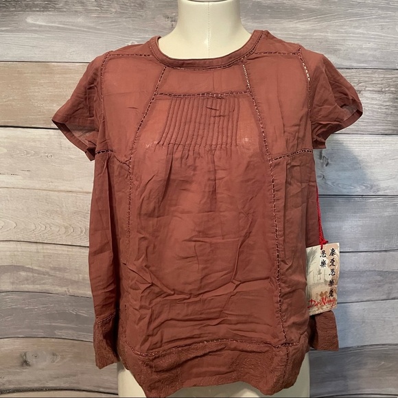 DA-NANG Kofie embroidered peasant blouse XS, NWT - Picture 9 of 9